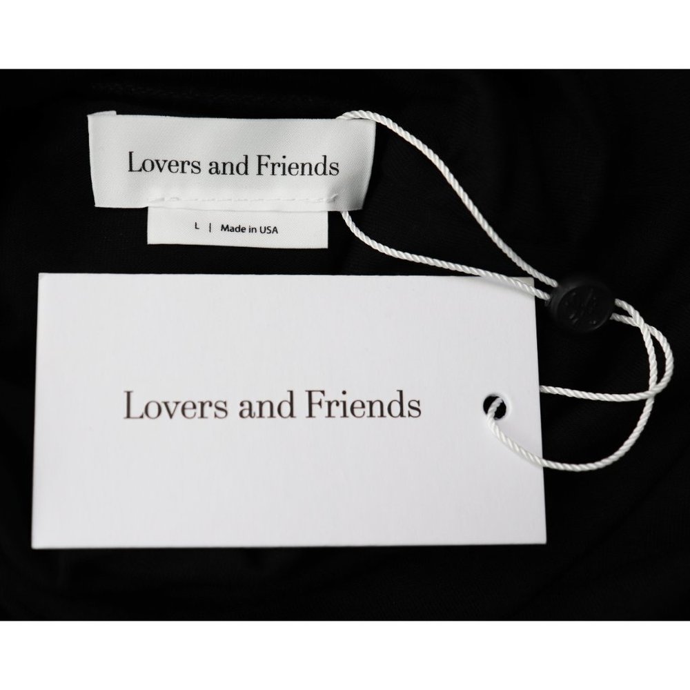 NWT Lovers + Friends Isana Turtleneck Cut Out Long Sleeve Top Black Large - Picture 4 of 9